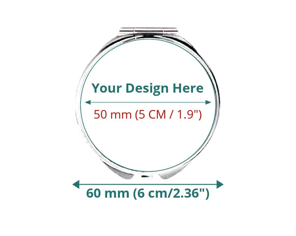 cosmetic makeup mirror personalized gift, travel handheld mirror, portable compact mirror (STYLE C)