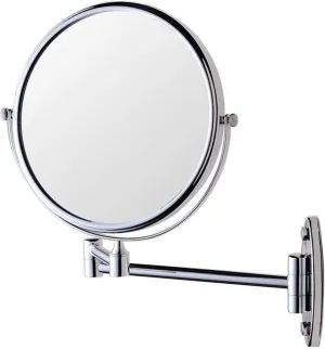 Cosmetic Vanity Mirror All-Copper Makeup Mirror 8-inch Simple Wall-Mounted 3 Times Magnifying Mirror 360 Degree Swivel Vanity