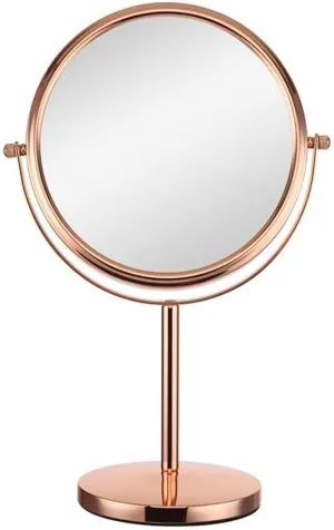 Countertop Vanity Mirrors 360°Rotation Tabletop Cosmetic Mirror Double Sided 10X Magnifying Makeup Mirror with A Pedestal Stand