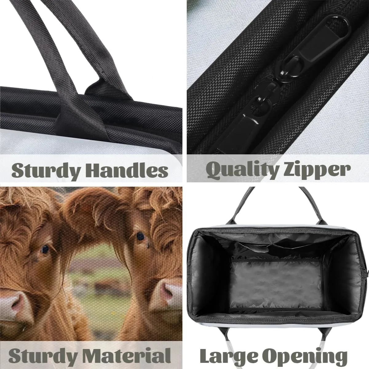 Countryside Animals Alpine Cattle Weekender Overnight Bag for Women Waterproof Carry On Travel Duffle Bags with Pocket Lightweight Sports Gym Tote Bag Large Luggage Workout Personal Item Hospital Bags
