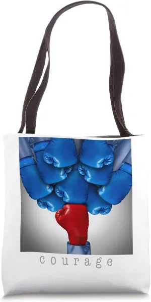 Courage concept and strength metaphor Tote Bag