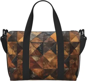 cowhide print Travel Duffel Bag, Sports Tote Gym Bag, Swim Pool Bag Large Shoulder Tote Bag for Beach Weekender