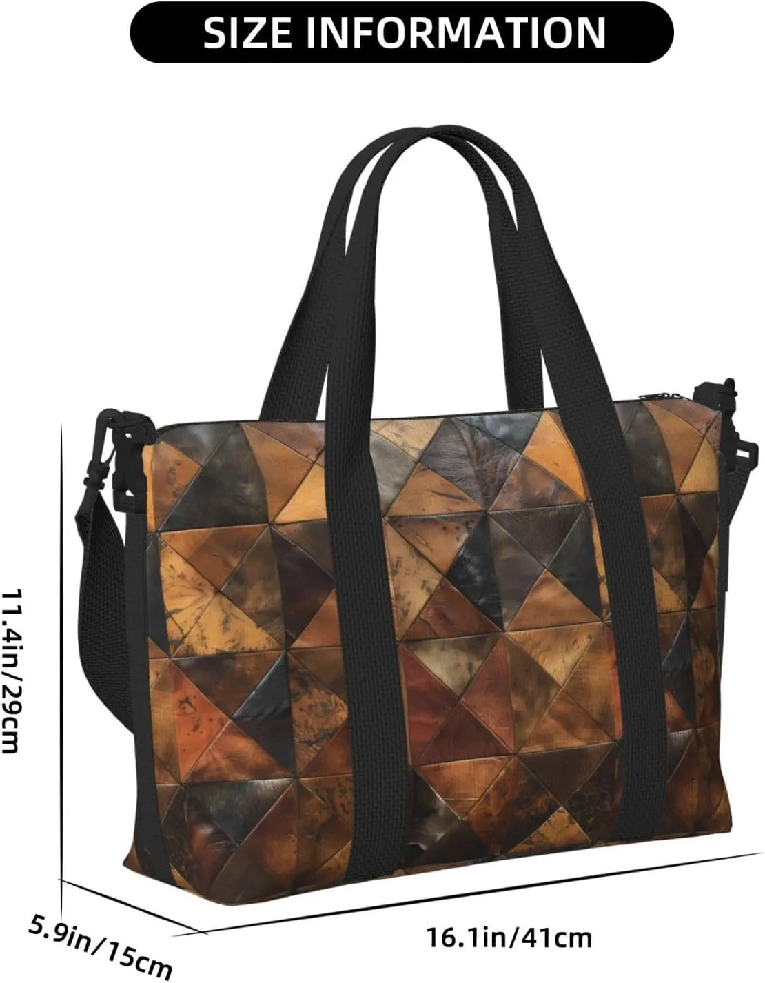 cowhide print Travel Duffel Bag, Sports Tote Gym Bag, Swim Pool Bag Large Shoulder Tote Bag for Beach Weekender