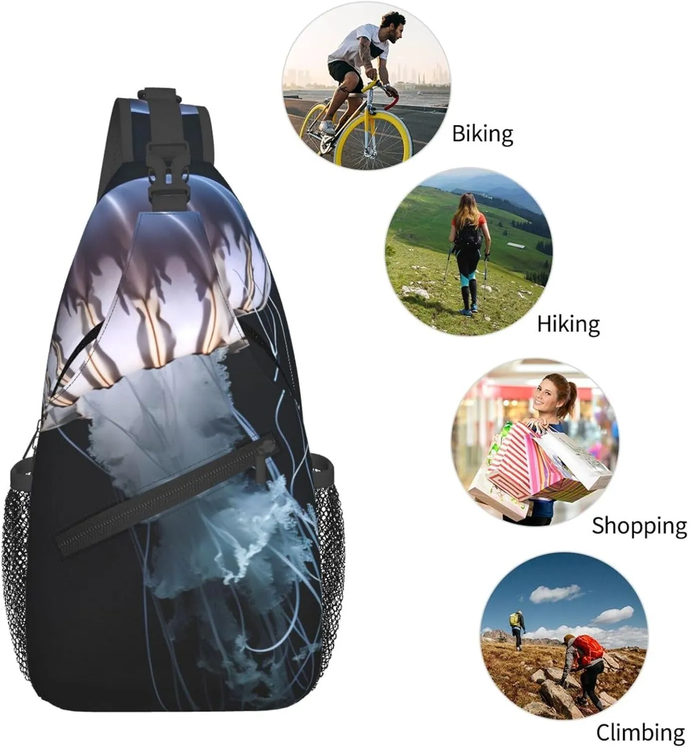Cross Chest Bag Sling Backpack Landscape national park Sling Bag Crossbody Shoulder Bag Travel Hiking Daypack