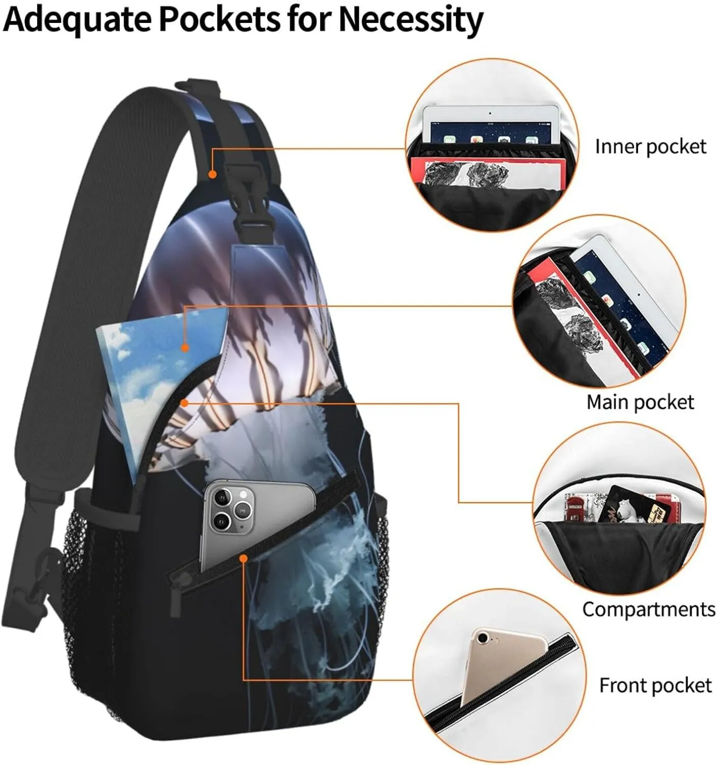 Cross Chest Bag Sling Backpack Landscape national park Sling Bag Crossbody Shoulder Bag Travel Hiking Daypack