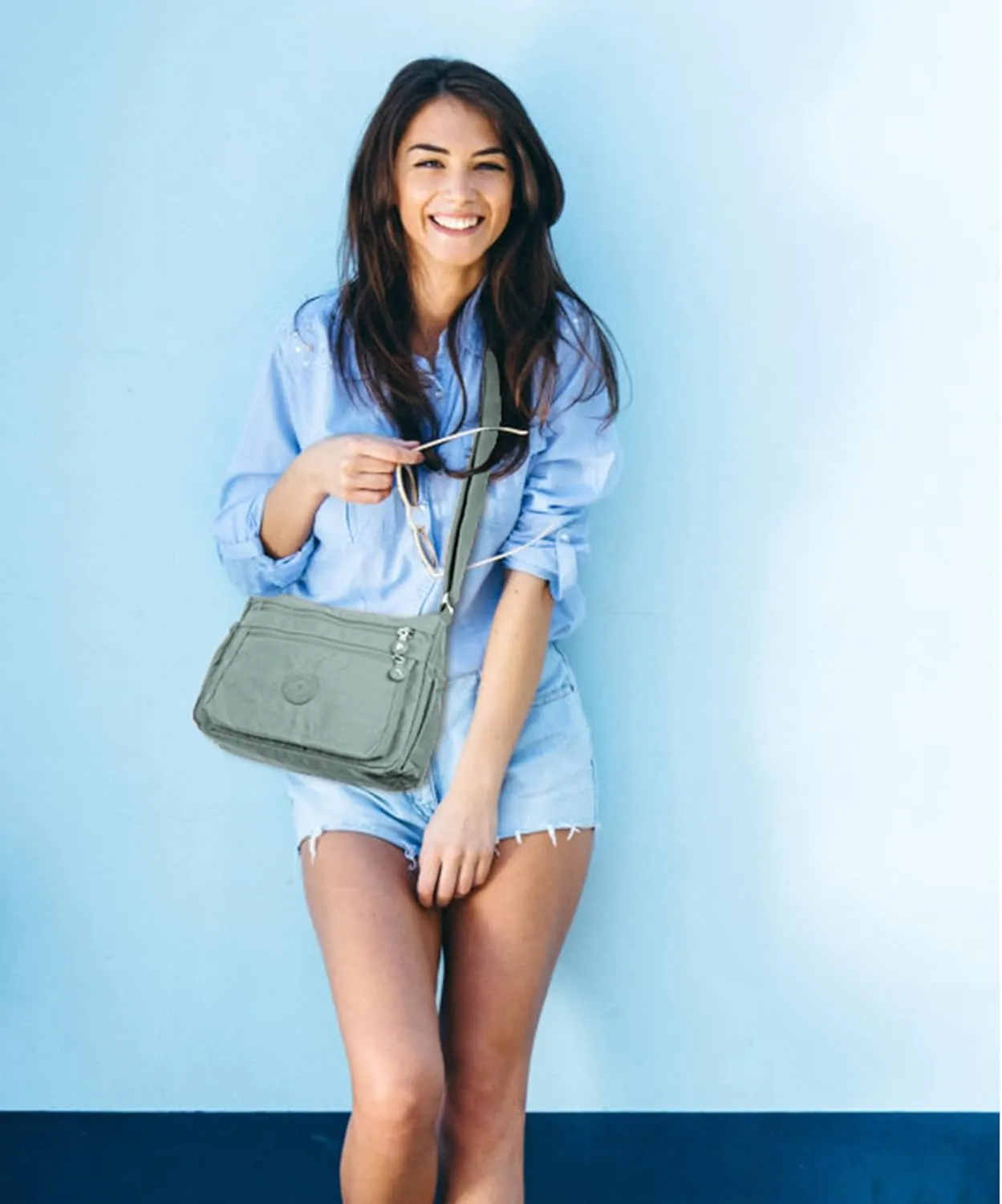 Crossbody Bags for Women Waterproof Tote Bag Casual Nylon Purse Handbag RFID Lightweight Messenger Bag