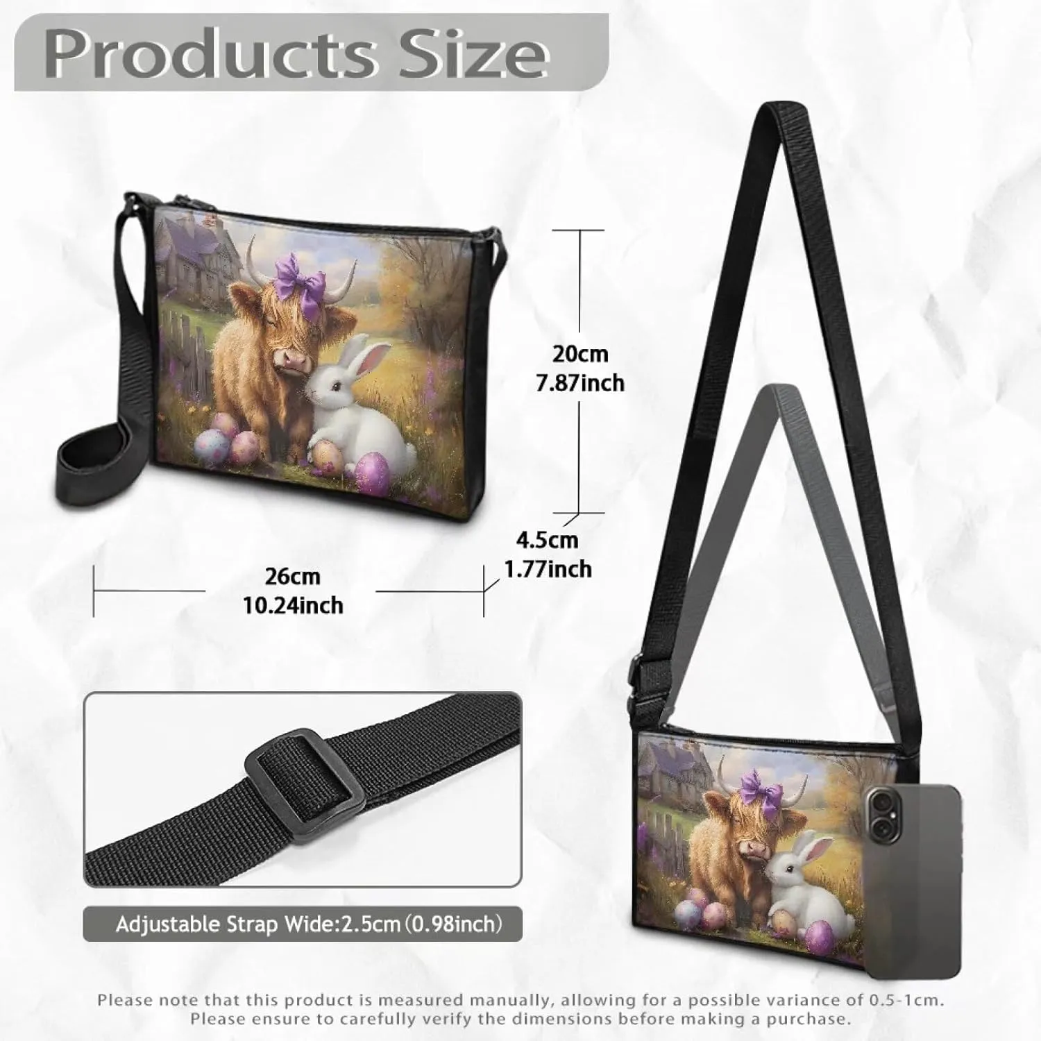 Crossbody Sling Shoulder Bag Men Women Small Crossbody Bag Casual Trendy Cellphone Bag Wallet Travel Sports Pack