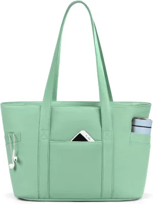 CTWWFS Tote Bag for Women, Travel Essentials Large Tote Bag with Zipper, Top Handle Handbag for Travel, Work