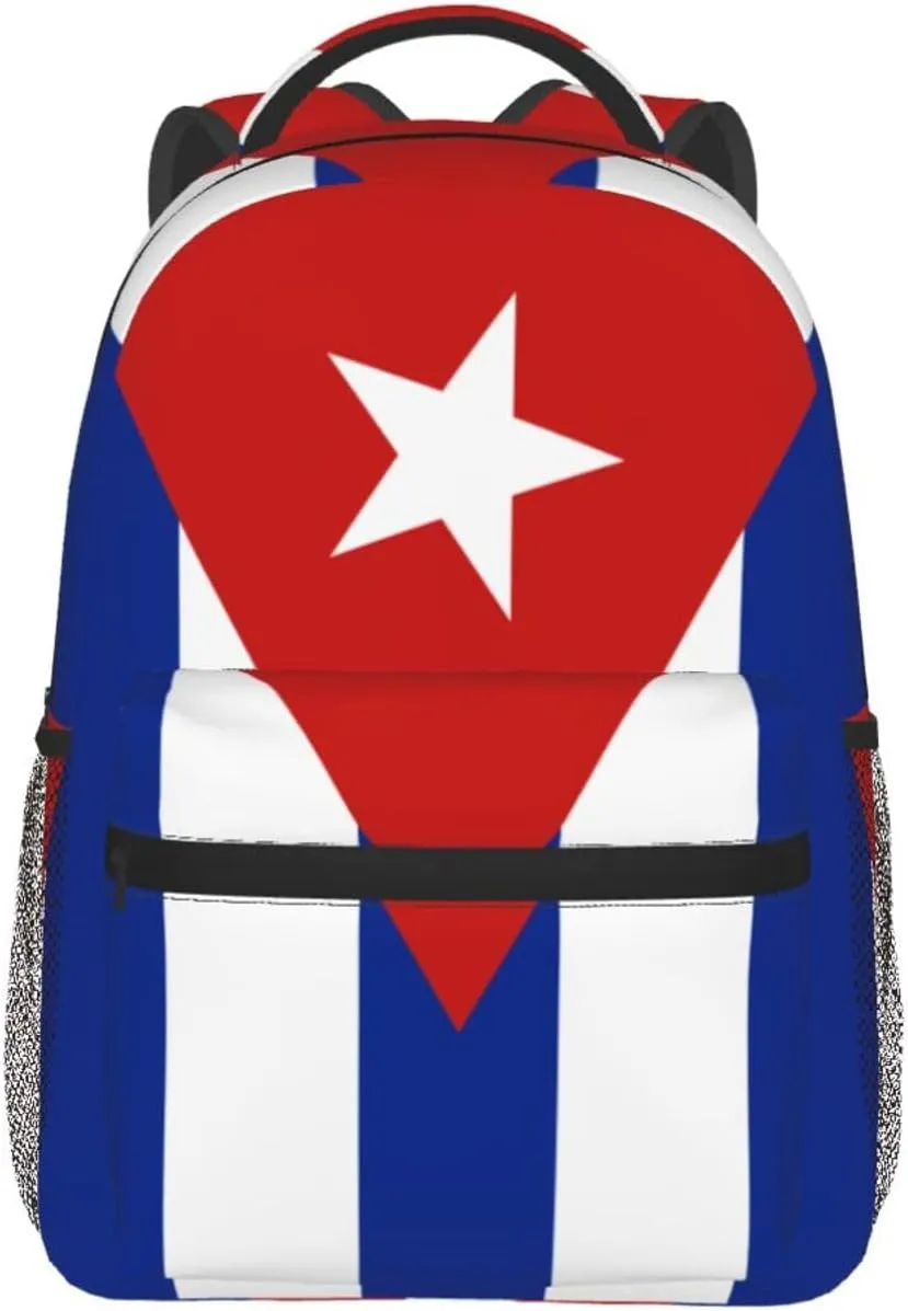 Cuba Flag Backpack Laptop Backpack Sports Travel Shoulder bag Light casual backpack