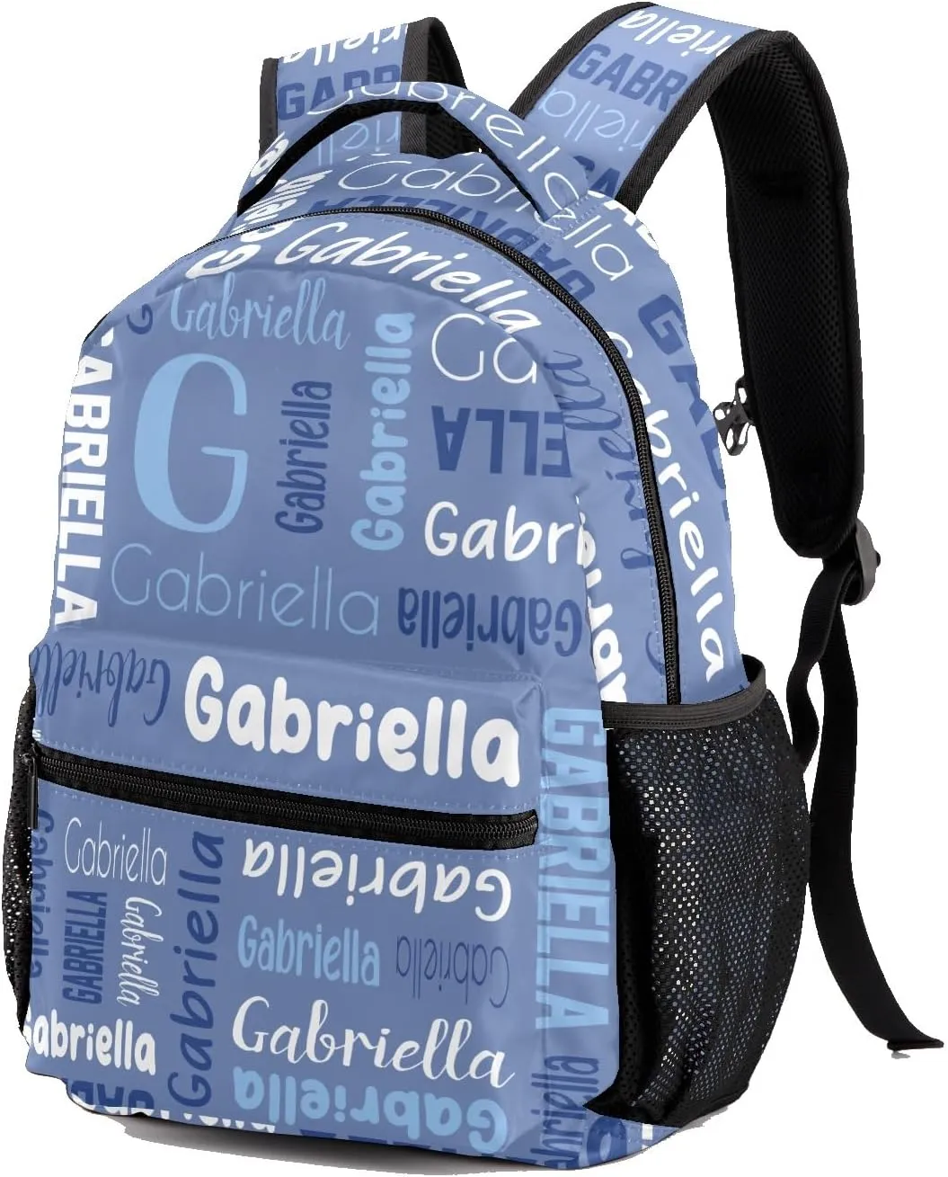 Custom Backpack Personalized Bookbag with Name for Elementary Girls Boys, Waterproof Customize School Book Bag, Unique Back Pack Customized Gift for Kids Back to School, 1 Pack
