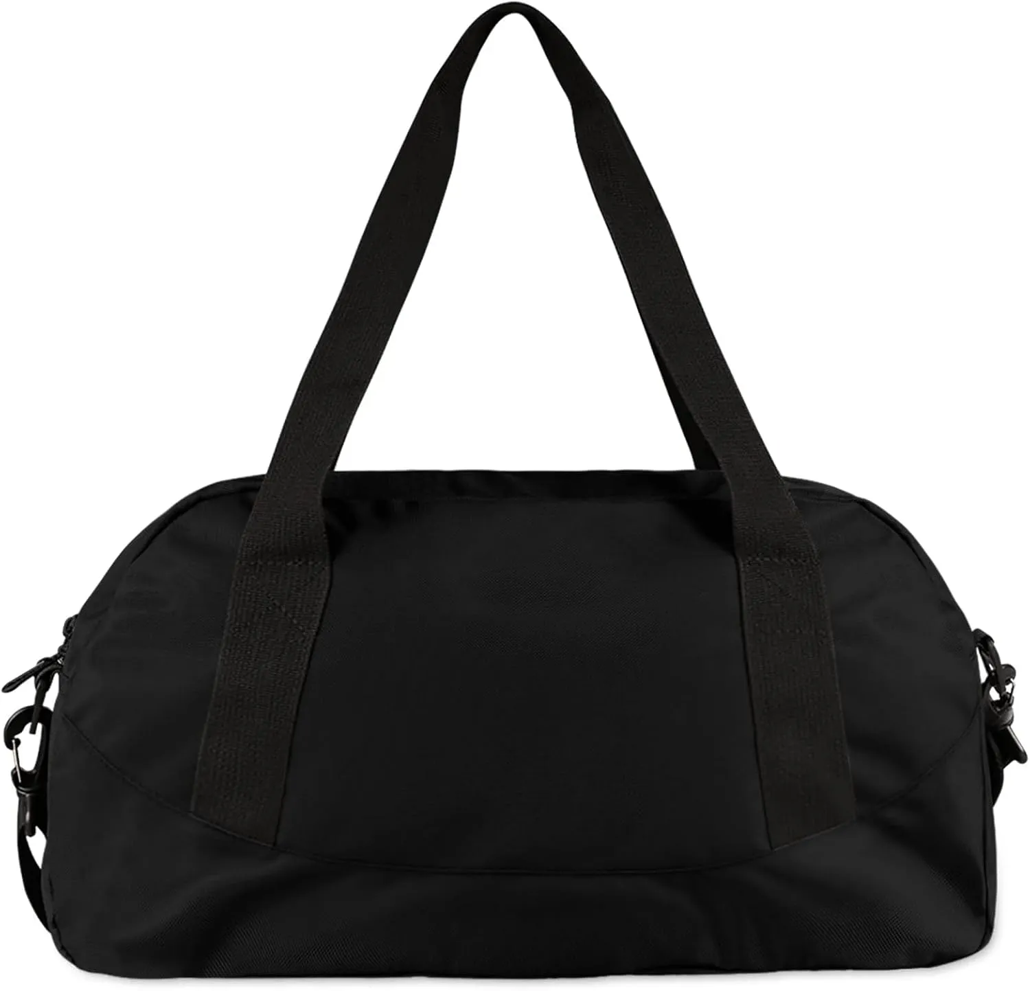 Custom Sports Duffel Bag Personalized Name Dance Gym Bag for Women Men Overnight Weekender Travel Duffel Bags Lightweight 18.5in, Pure Black