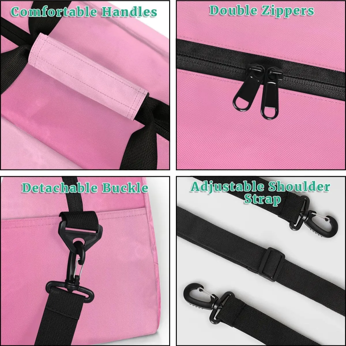 Custom Travel Duffle Bag, Initial Duffel Bag Weekender Overnight Bag, Large Capacity Carry On Tote for Gym, Travel, Work, and Sports, Pink Gradient
