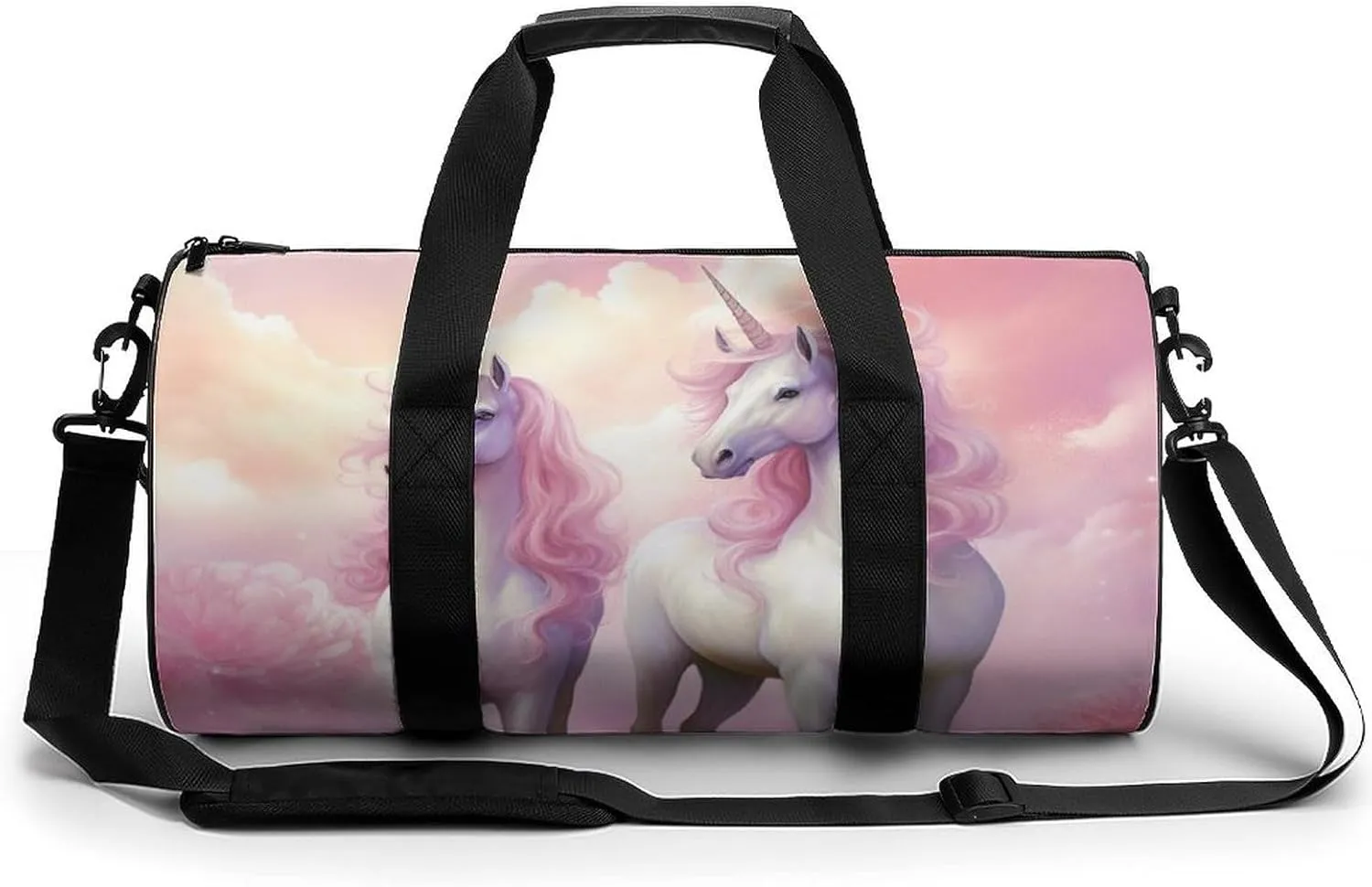 Cute Uni-corns Travel Duffel Bag Gym Bags Sports Tote Shoulder Weekender Handbag for Men Women