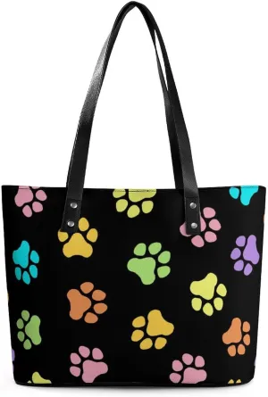 Cute Unicorns Bow Hearts Hobo Handbags With Zipper Large Capacity Satchel Tote Bag Shoulder Bag