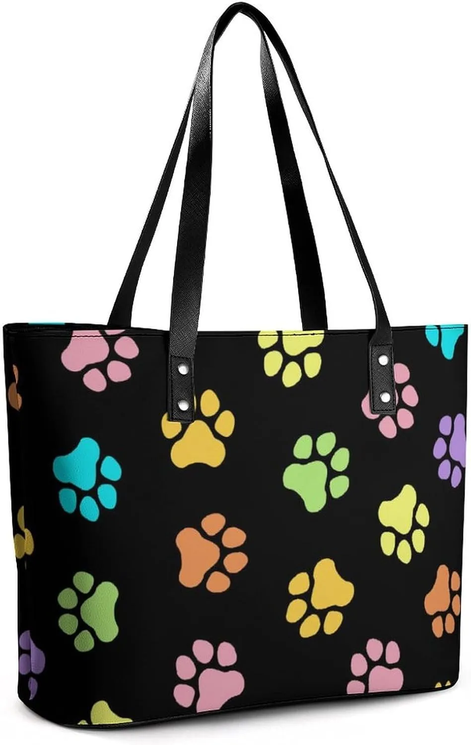 Cute Unicorns Bow Hearts Hobo Handbags With Zipper Large Capacity Satchel Tote Bag Shoulder Bag
