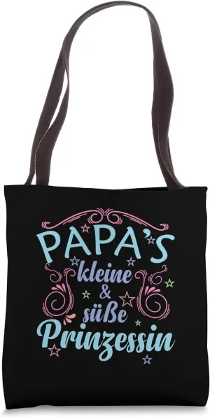 Daddy's Little and Cute Princess Daughter Girl Tote Bag