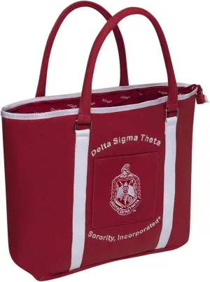 Delta Sigma Theta Sorority Canvas Tote Bag X-Large Pink