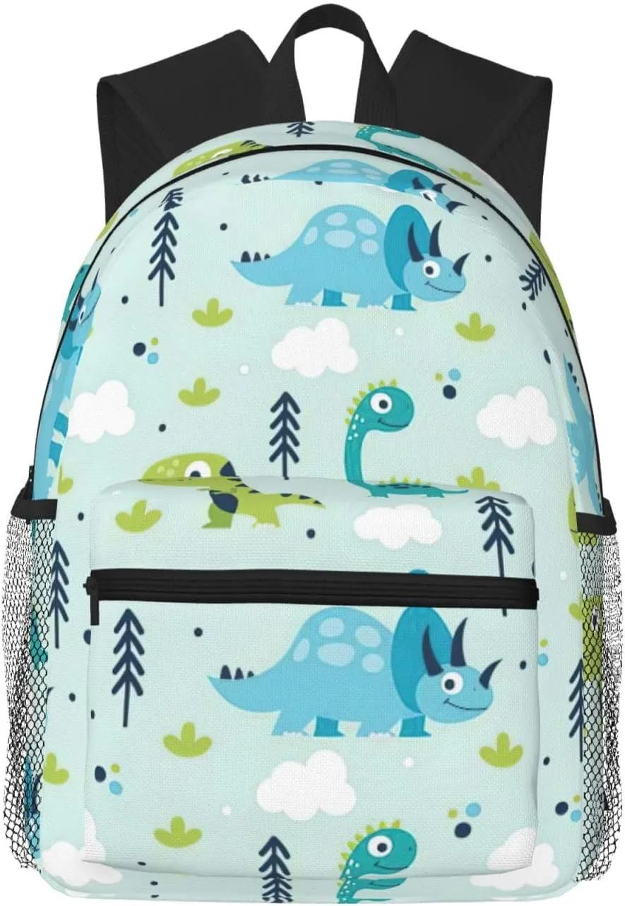 Dinosaur Pattern Print Comfortable Backpack,Your Essential Casual Travel Bag For Outdoor Adventures