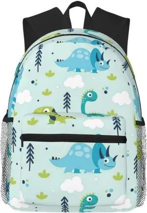 Dinosaur Pattern Print Comfortable Backpack,Your Essential Casual Travel Bag For Outdoor Adventures