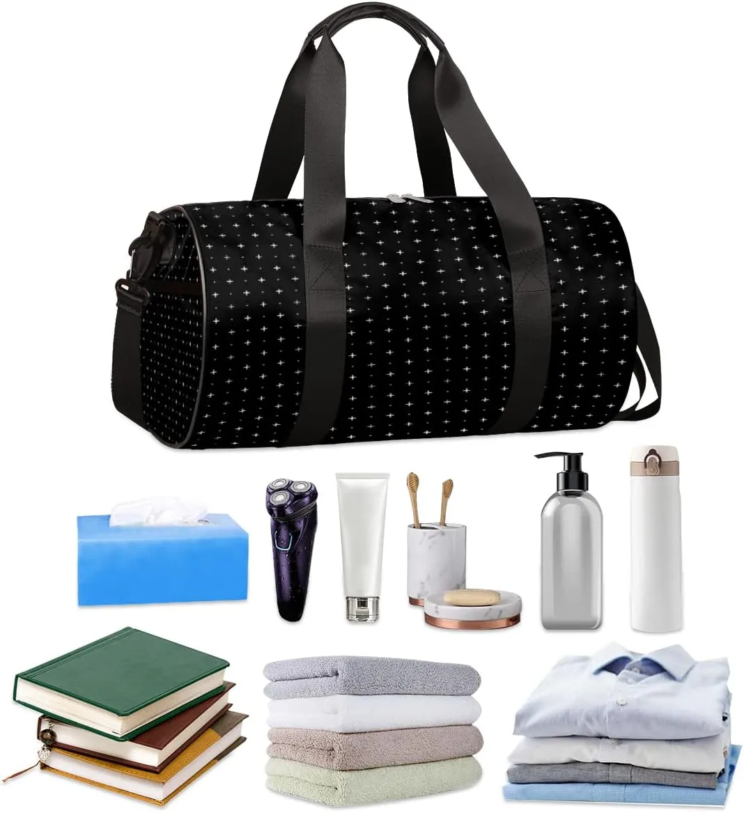 Dots Tiles Classic Gym Bag Small Gym Duffel Bags for Men Women Overnight Weekender Bag Lightweight Sport Duffle Bag Carry On Gymbag