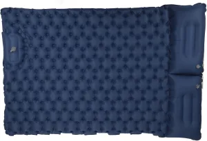 Double Inflatable Camping Sleeping Pad with Pillow - Ergonomic, Waterproof Navy Camping Mat for Outdoor Comfort
