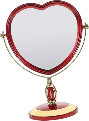 Double-Sided Table Mirror Round Cosmetic Mirror Rotating Makeup Supply for Home or Travel