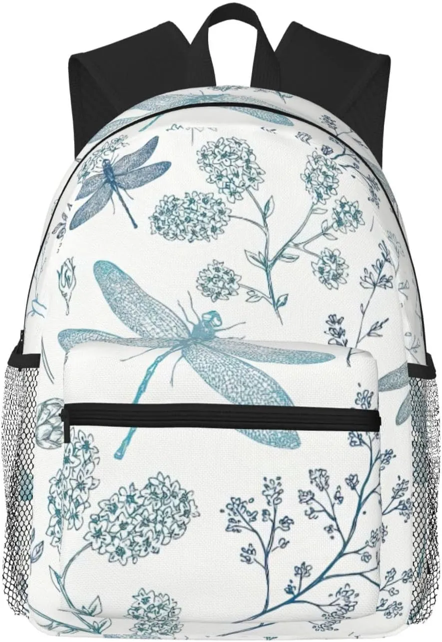Dragonfly print Lightweight and comfortable backpack Casual Laptop Backpack for Travel Hiking