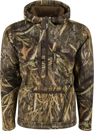 Drake Waterfowl Men's Ultimate Wader 1/4 Zip Hunting Warming Sherpa-Lined Breathable Water Repellent 4-Way Stretch Hoodie