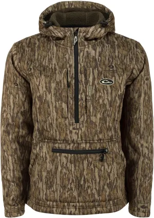 Drake Waterfowl Men's Ultimate Wader 1/4 Zip Hunting Warming Sherpa-Lined Breathable Water Repellent 4-Way Stretch Hoodie