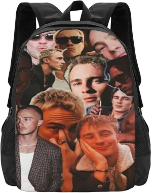 Drew Actors Starkey Backpack Laptop Computer Backpacks Travel Bag Double Shoulder Daypack for Work Hiking 15.6 Inch