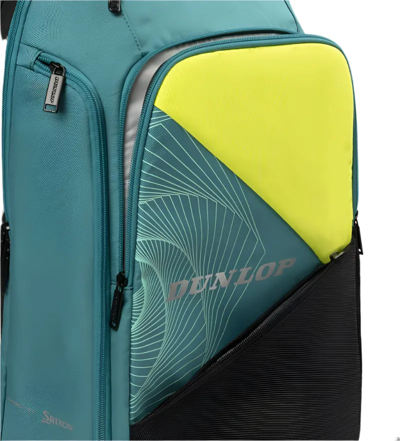 Dunlop SX Performance Tennis Backpack - Teal / Black / Yellow