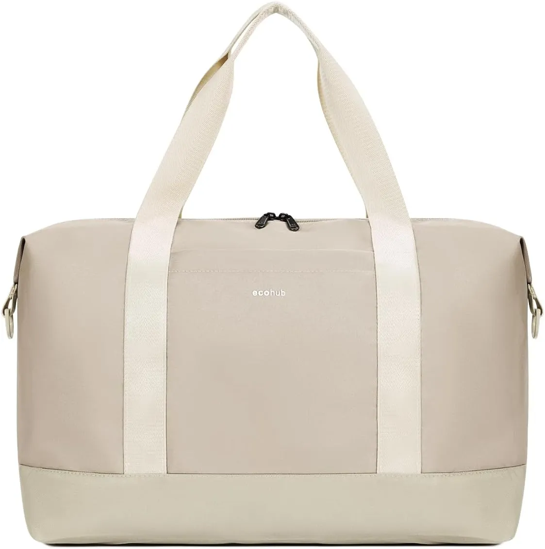 ECOHUB For Spirit Airlines Personal Item Bag 18x14x8 Underseat Carry on Bag with Removable TSA Approved Wet Bag, Travel Duffel Bags Weekender for Women, 30L (Beige)