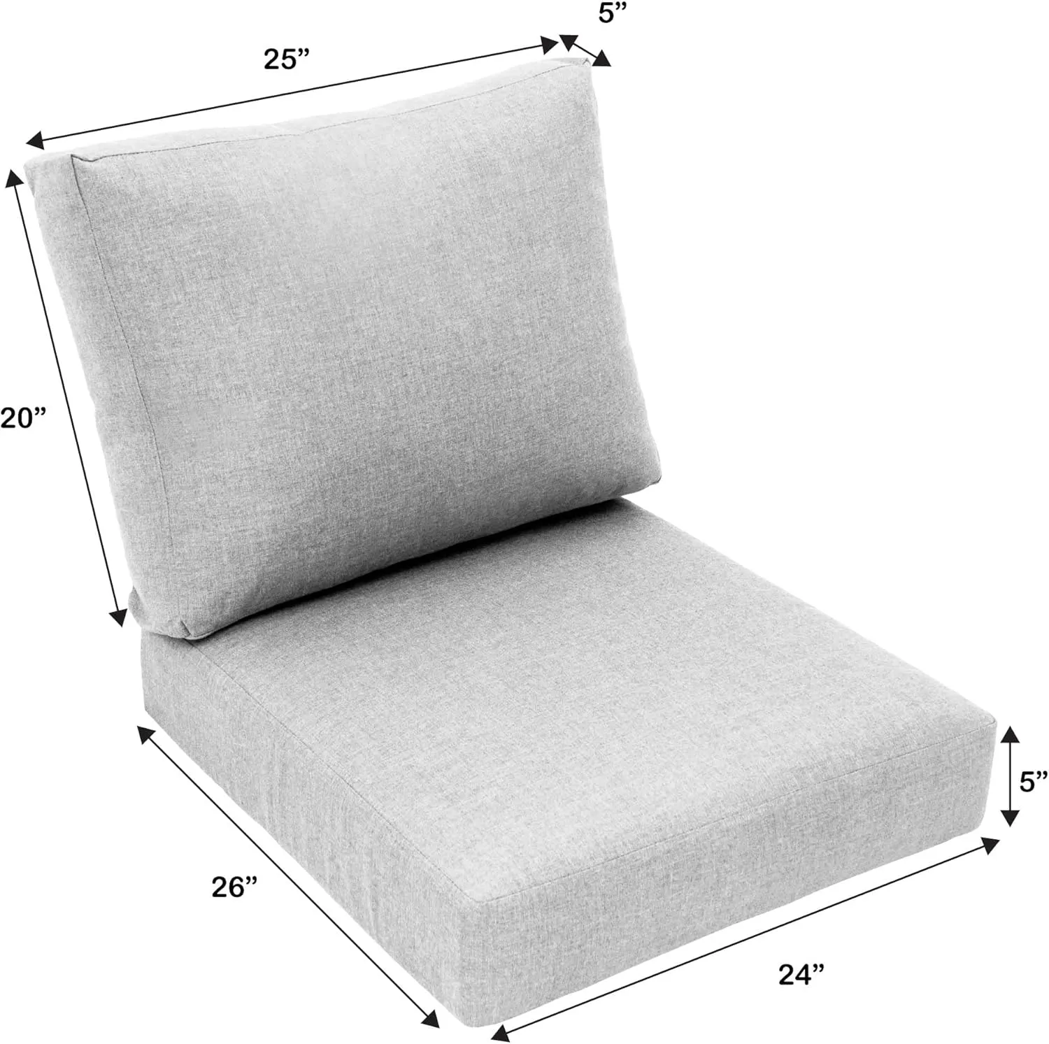 Eddie Bauer Cushion, 24" X 26" X 5", Canvas Jockey Red