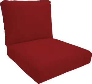 Eddie Bauer Cushion, 24" X 26" X 5", Canvas Jockey Red