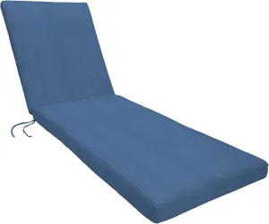 Eddie Bauer Cushion Chair Pad, 26" X 50" X 2 1/2", Canvas Regatta