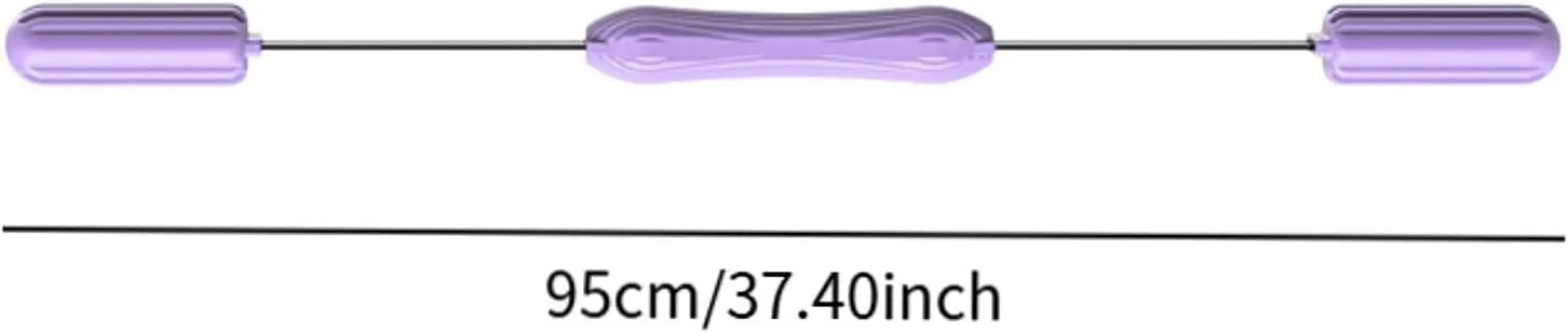 Elastic Fitness Bar Vibration Stick Device Ergonomic Strengthener Chest Strength Training Arm for Workout Sports