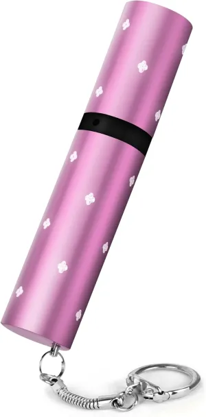 Electra Lipstick Mini Stun Gun for Women Self Defense, Discreet and Powerful Stun Gun Keychain with Flashlight, Maximum Voltage, Recharcheable Battery by Guard Dog Security