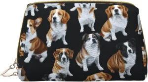 English Bulldogs Toiletry Pouch, Travel-Friendly Makeup Organizer For Makeup Brushes, Lipsticks