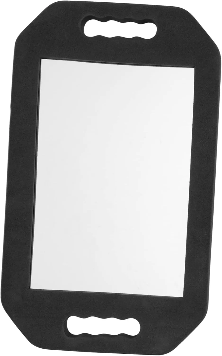 Ergonomic Handle Design Foam Frame Mirror Small Square Mirror for Hair Makeup Barber