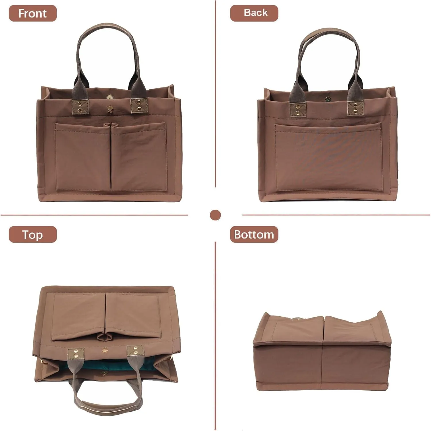ESVAN Tote Bag for Women Purse Crossbody Bags for Work Diaper Travel Messenger Laptop Bag Handbags