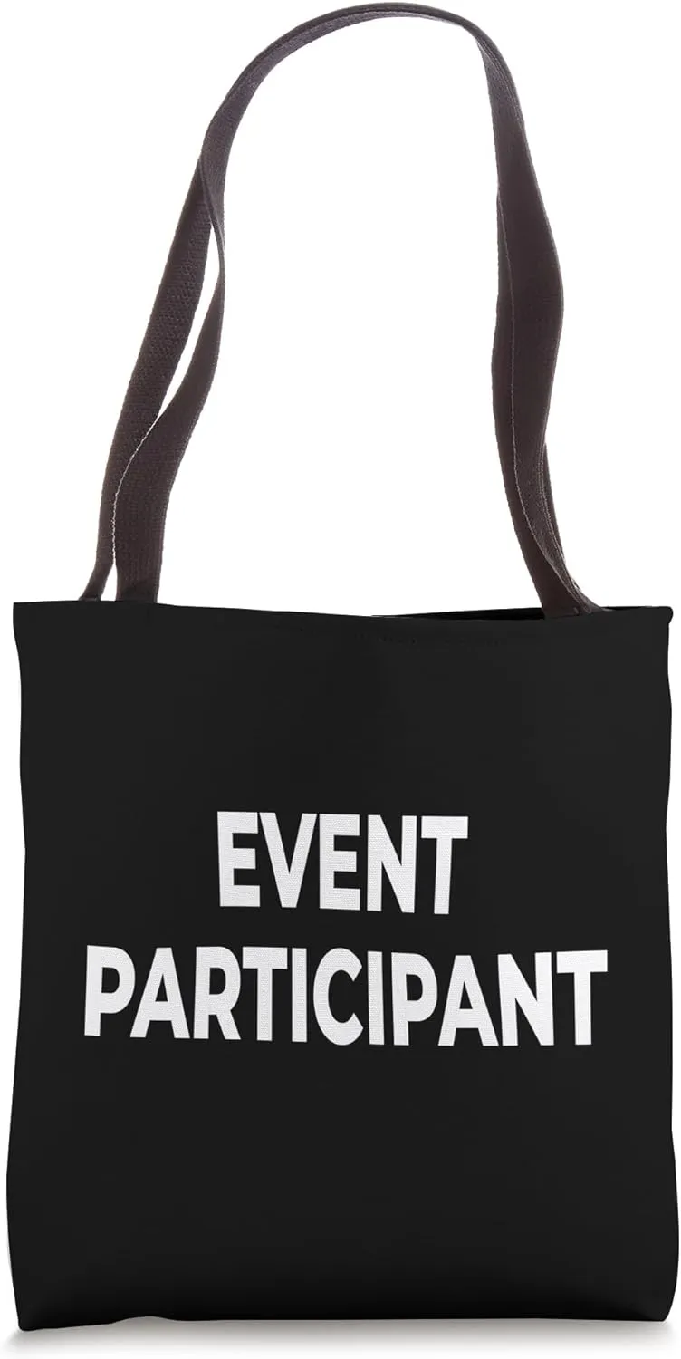 Event Participant - White Lettering Tote Bag