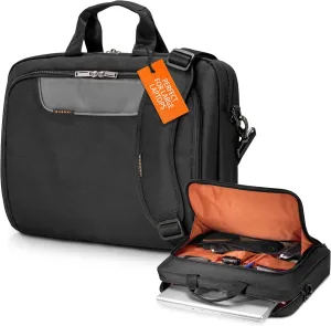 Everki Advance Laptop Briefcase 18.4 Inch - Business Briefcase for Men & Women, Ideal Lap Top Computer Bag for Travel, Heavy Duty Laptop Bag, Lap Top Messenger Carrying Case, (EKB407NCH18) Black