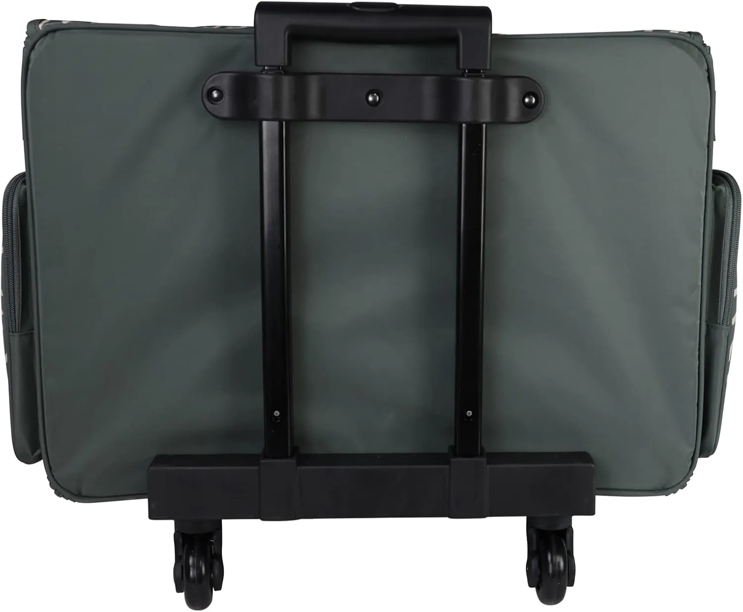 Everything Mary 4 Wheels Collapsible Deluxe Sewing Machine Storage Case, Black - Rolling Trolley Carrying Bag for Brother, Singer