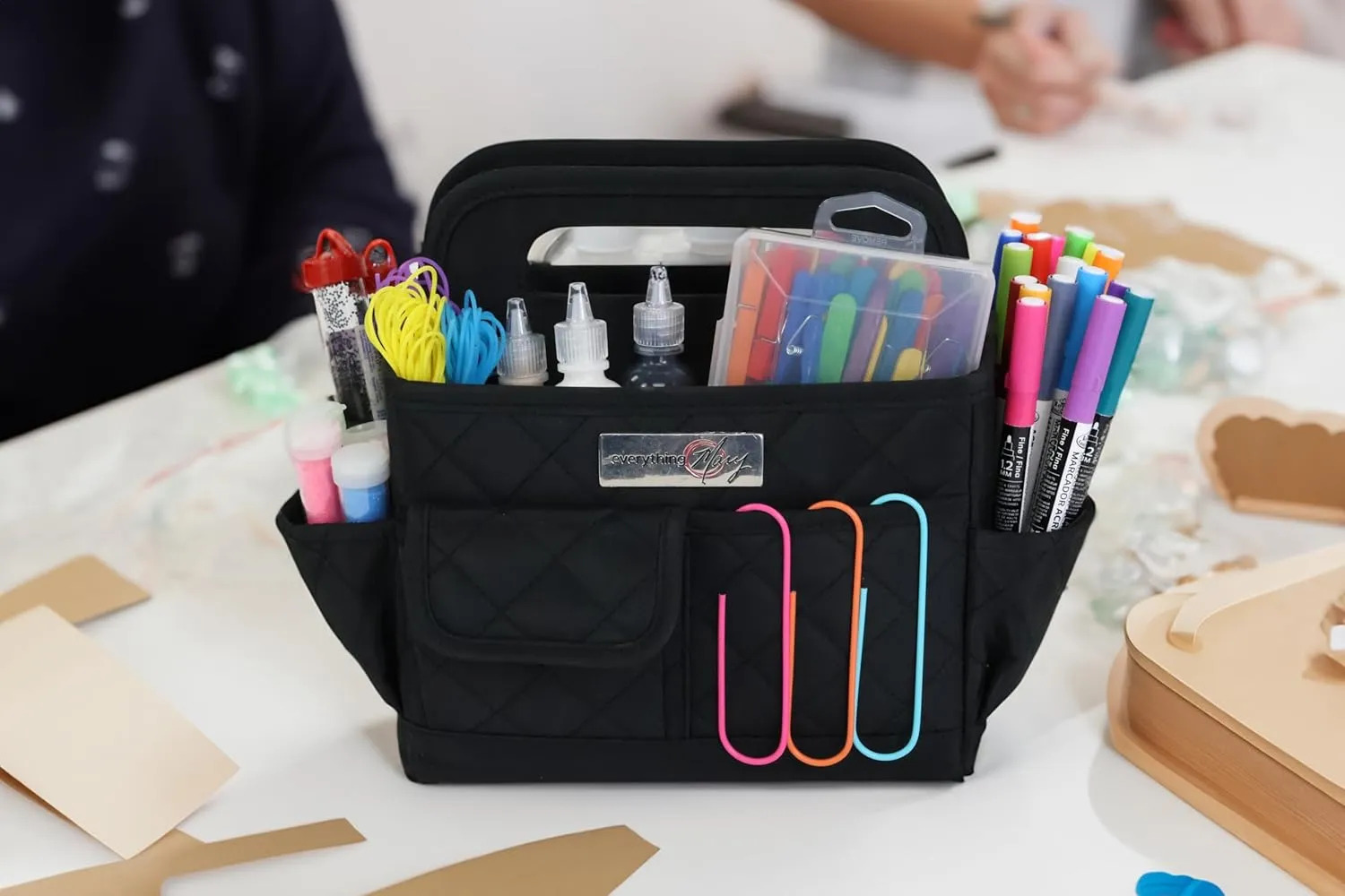 Everything Mary Store and Tote Desktop Caddy - Organizer for Crafts, Art Supplies, Office, School, and Home - Versatile Tote for Supplies and Everyday Storage