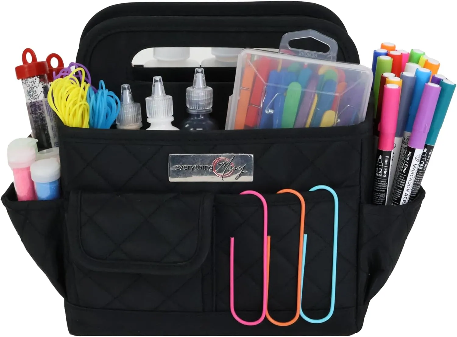 Everything Mary Store and Tote Desktop Caddy - Organizer for Crafts, Art Supplies, Office, School, and Home - Versatile Tote for Supplies and Everyday Storage