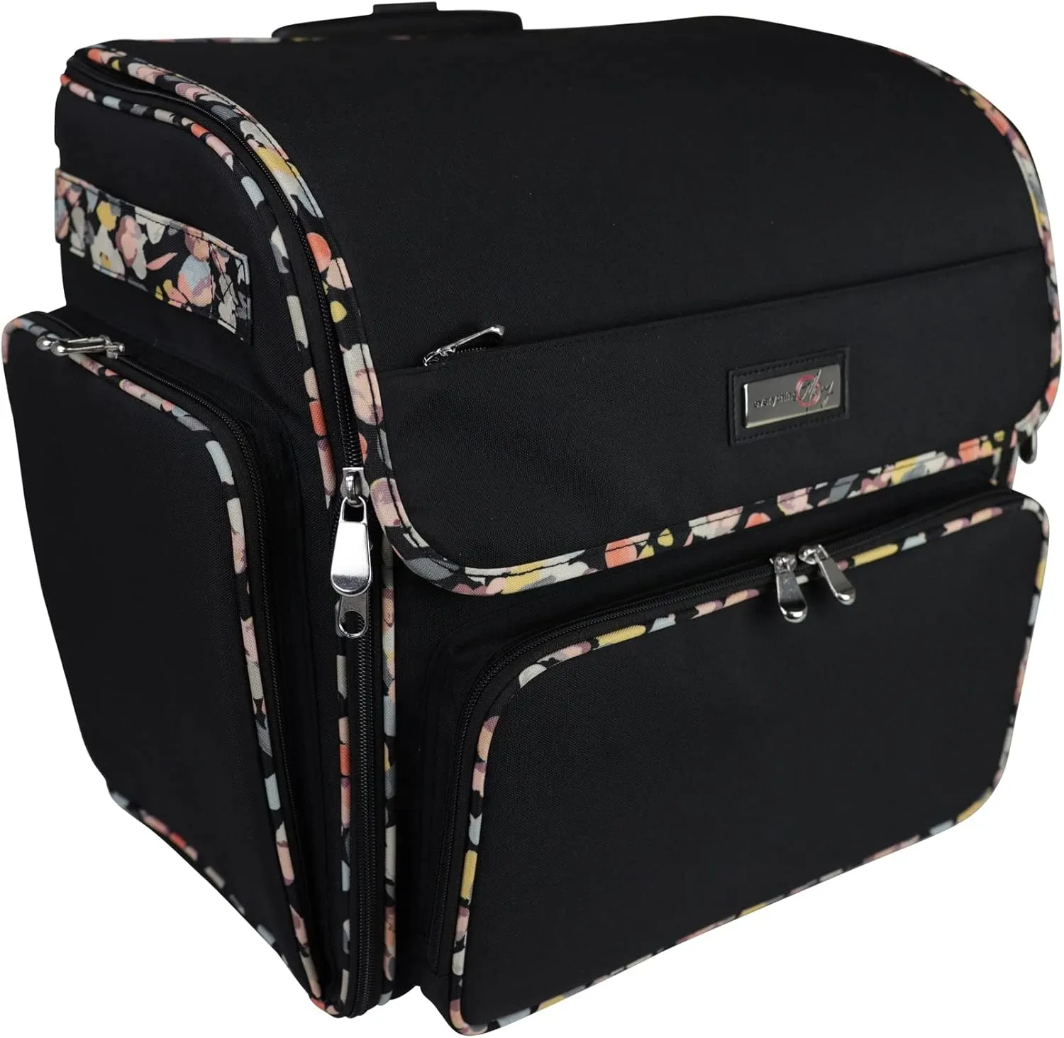 Everything Mary Wheeled Scrapbook Tote for Scrapbooking & Art - Travel Organizer Storage Bin for Paper, Glue, Tape