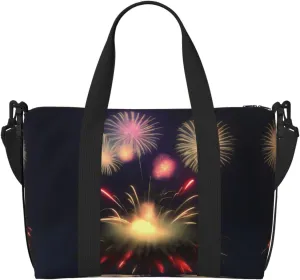 Explosion Fireworks 3D Versatile Personal Item Travel Bags for Women - Spacious Duffel Bags for Traveling, Gym Bags for Men