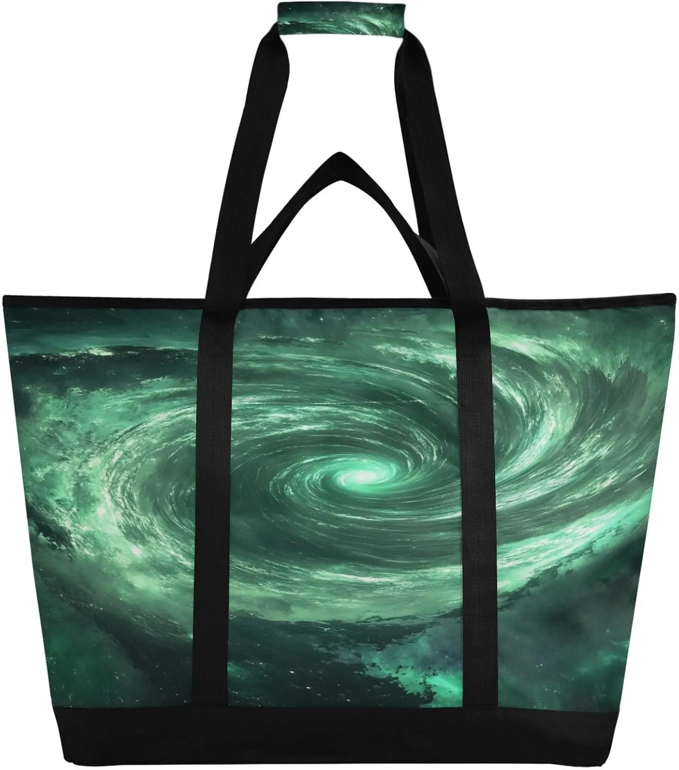 Eye of A Storm Reusable Insulated Lunchbox Cooler Bag, Leakproof Kitchen Grocery Bag Collapsible Portable Cooler Tote Bag for Picnic, Camping, Office, Travel