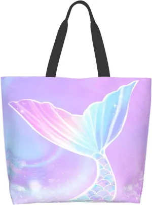 Famame Canvas Tote Bag Large Women Casual Shoulder Bag Handbag Reusable Multipurpose Shopping Grocery Bag For Outdoors…