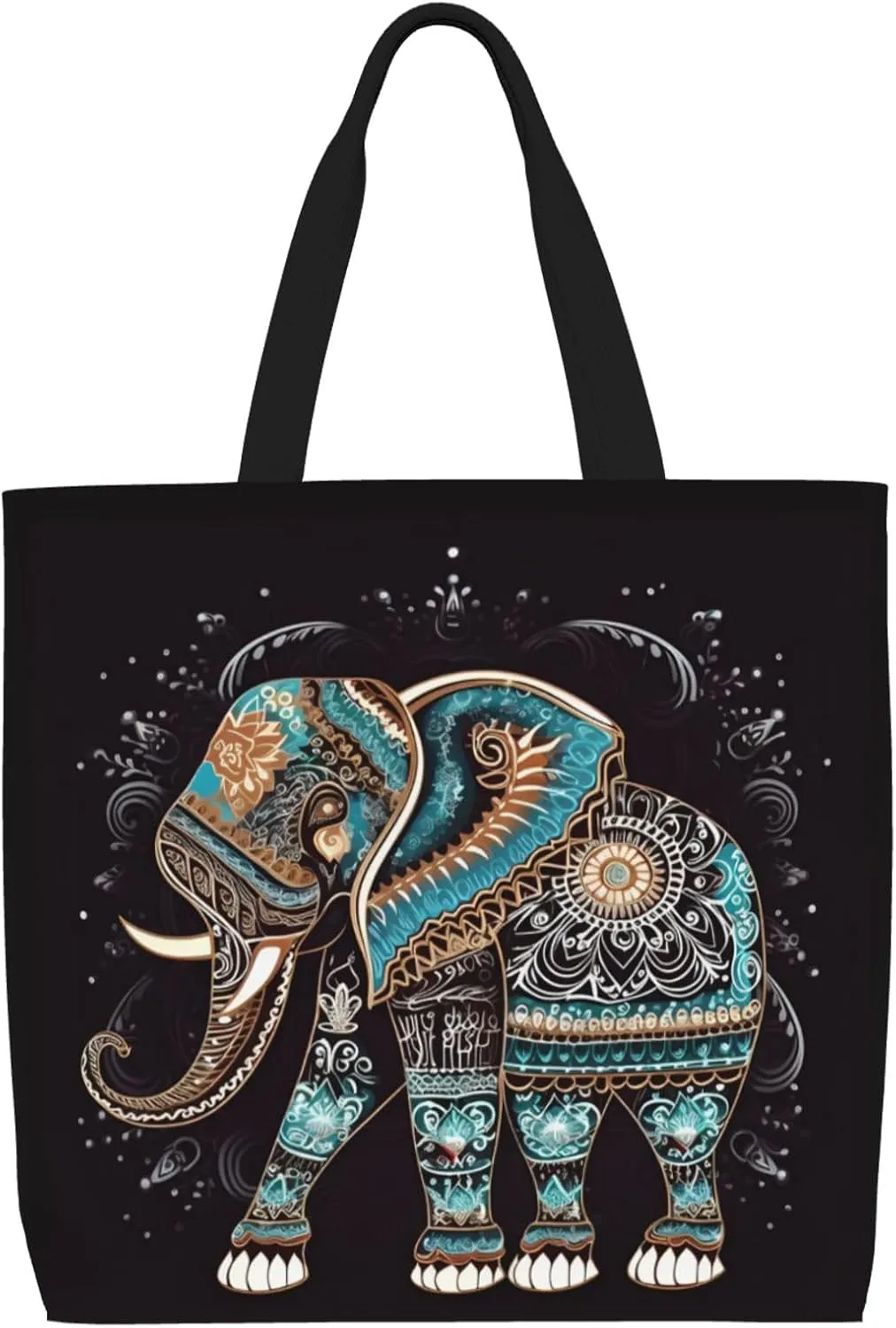 Famame Canvas Tote Bag Large Women Casual Shoulder Bag Handbag Reusable Multipurpose Shopping Grocery Bag For Outdoors…